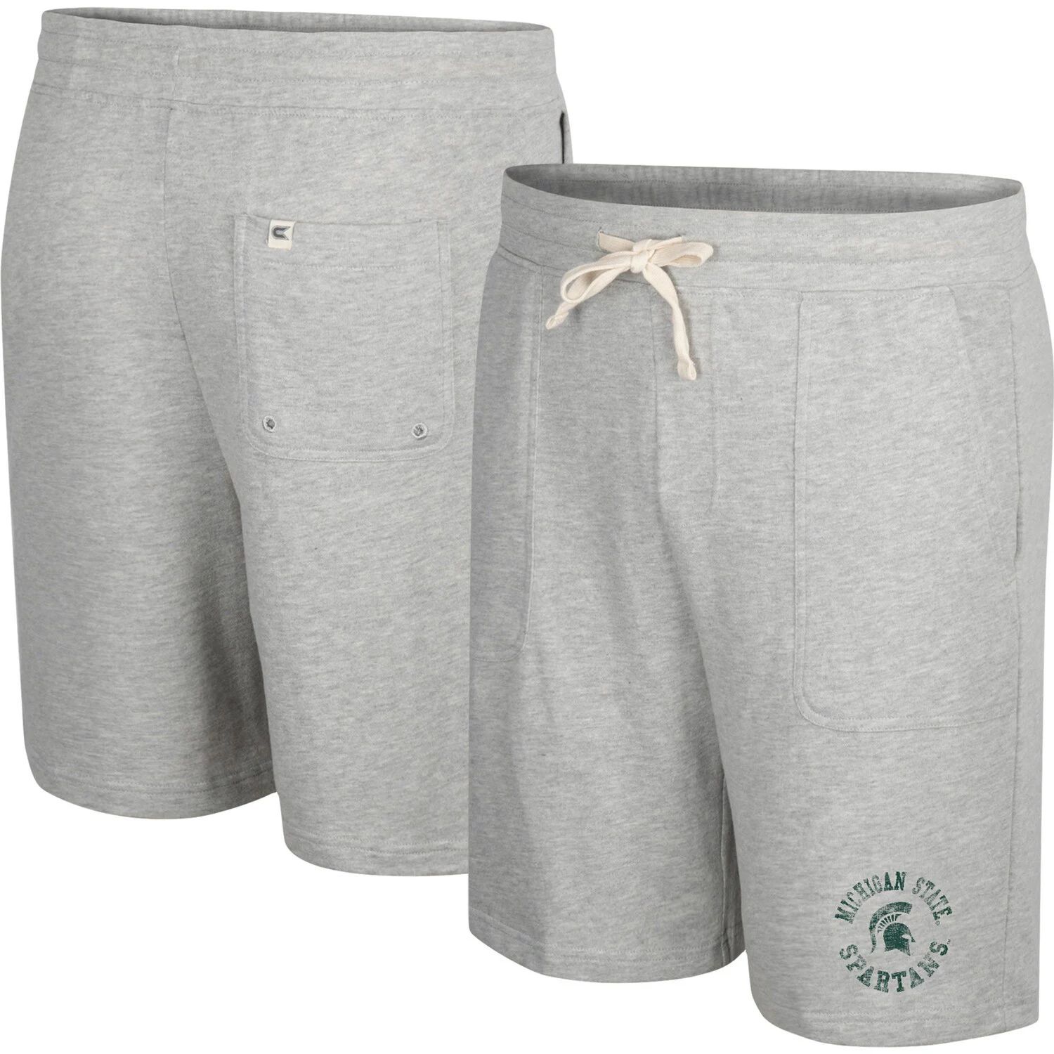 

Мужские махровые шорты Heather Grey Michigan State Spartans Love To Hear This Colosseum