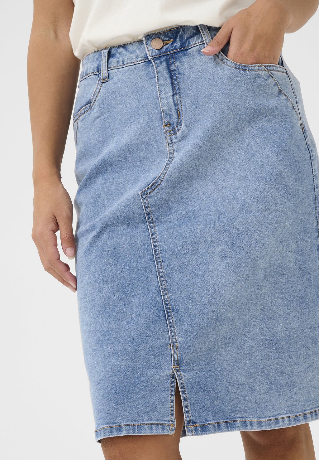 

Джинсовая юбка CRLONE Cream, цвет Texsas Medium Blue Denim Tobac