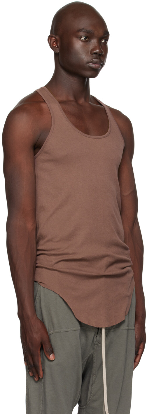 

Rick Owens DRKSHDW Фиолетовая майка в рубчик