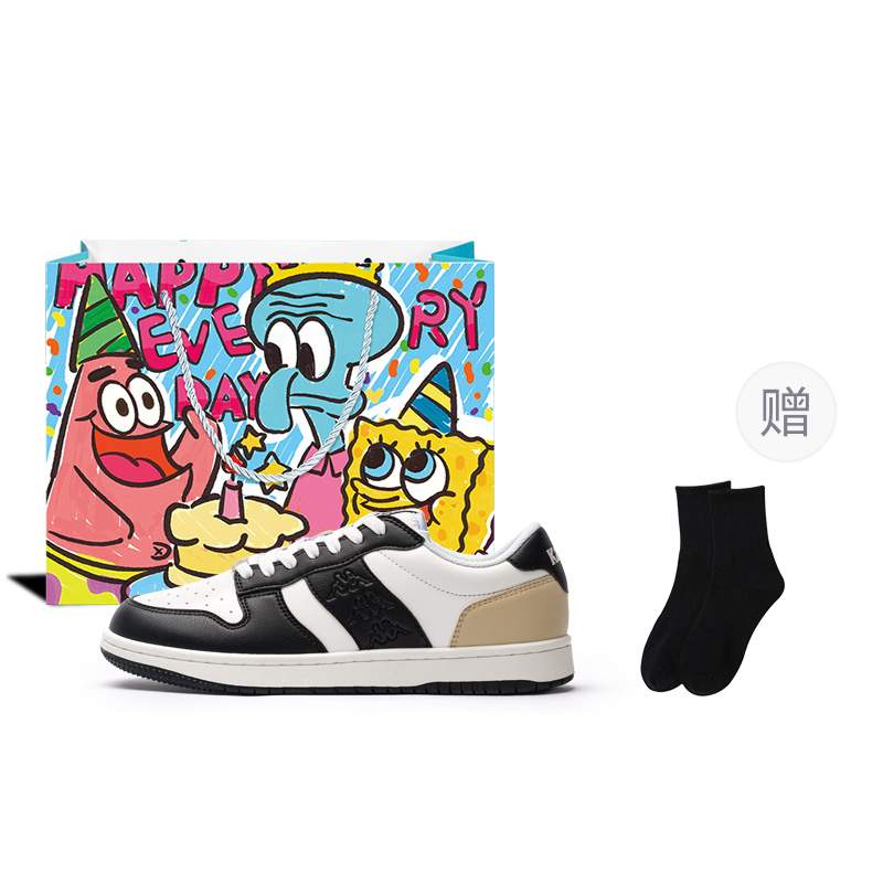 

Kappa Антискользящие износостойкие низкие скейтерские кеды унисекс сырный белый черный - сырный белый/черный [мультяшная сумка для покупок]