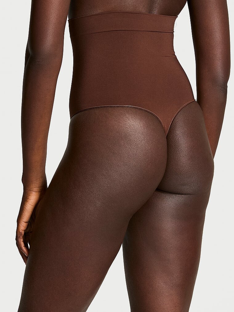 Корректирующее белье от Victoria Seamlessshaping, трусики-стринги с высокой талией Victoria'S Secret, мультиколор — фото 2