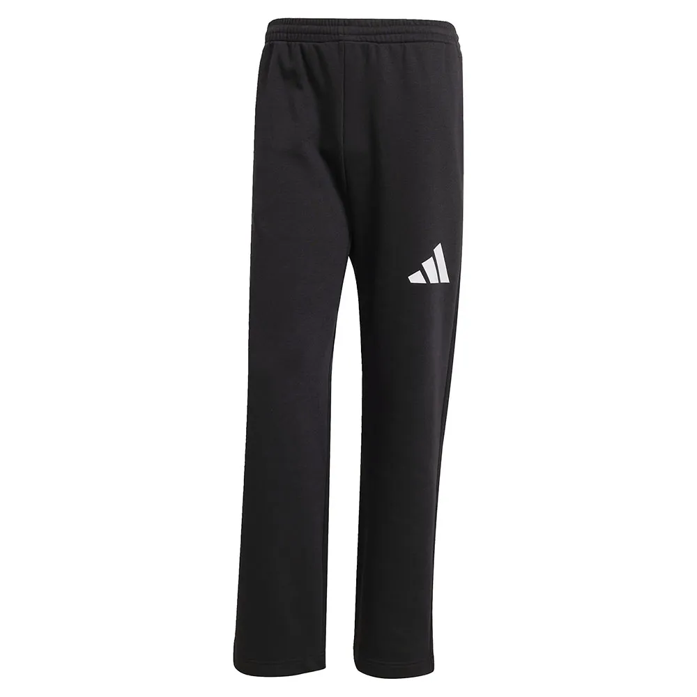 Джоггеры adidas Essentials Wide Leg 3 Bar Logo, черный — фото 2