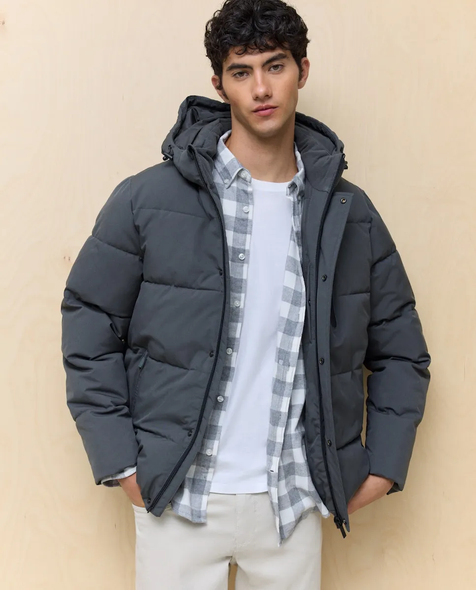 

Мужской пуховик с капюшоном, водоотталкивающий Easy Wear, хаки