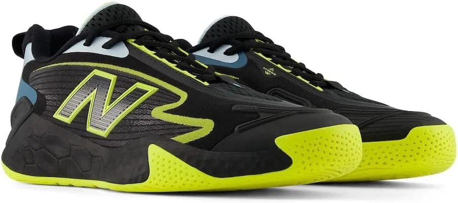 Кроссовки для тенниса New Balance Fresh Foam X Ct-Rally, Black/Firefly — фото 4