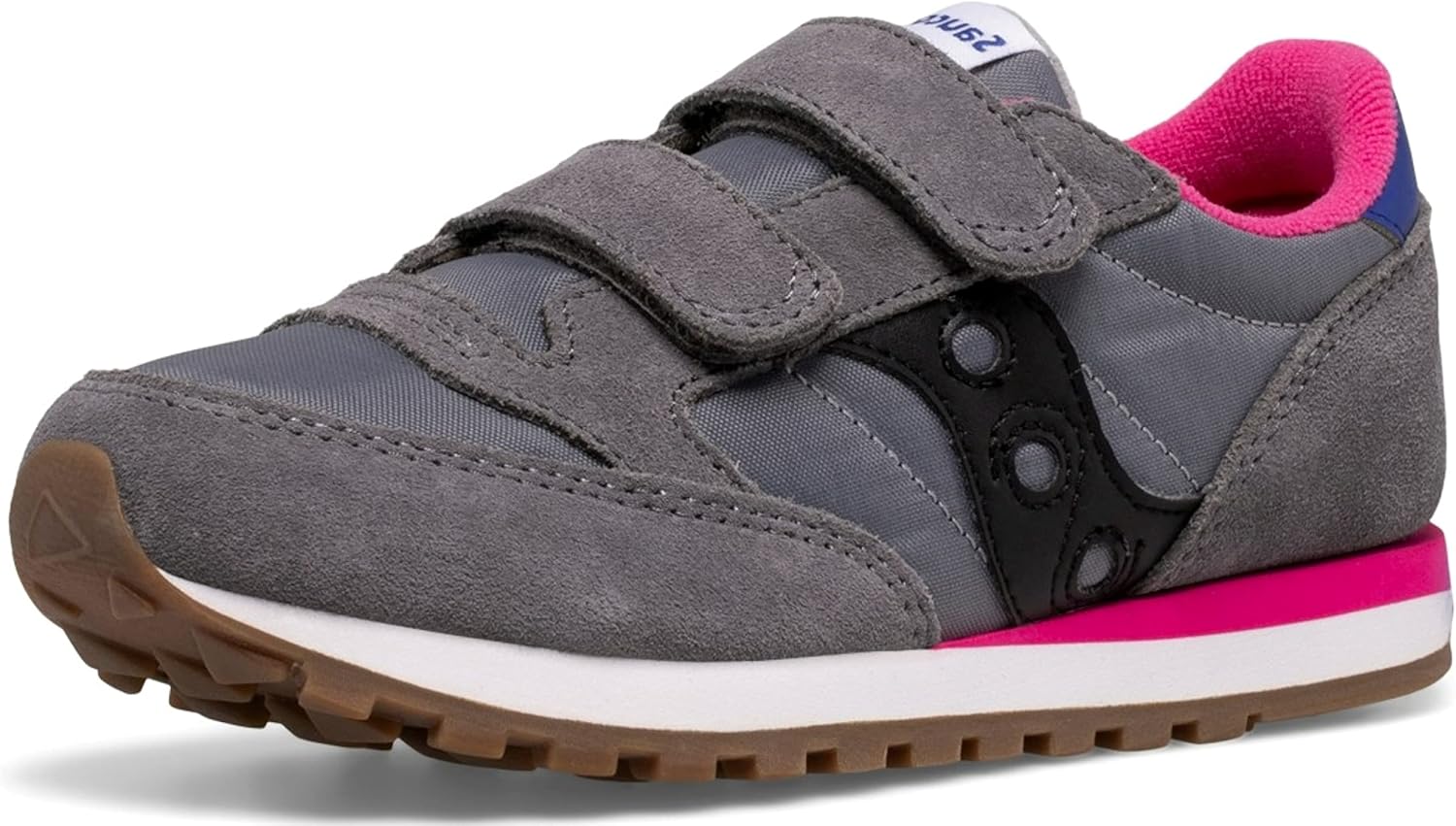 

Детские кроссовки Saucony Jazz Double Hook & Loop для унисекса, серый/черный/фиолетовый