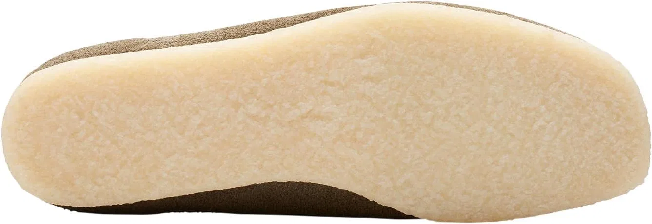 Мужские туфли Clarks Wallabee, 2-Light Khaki Suede — фото 3