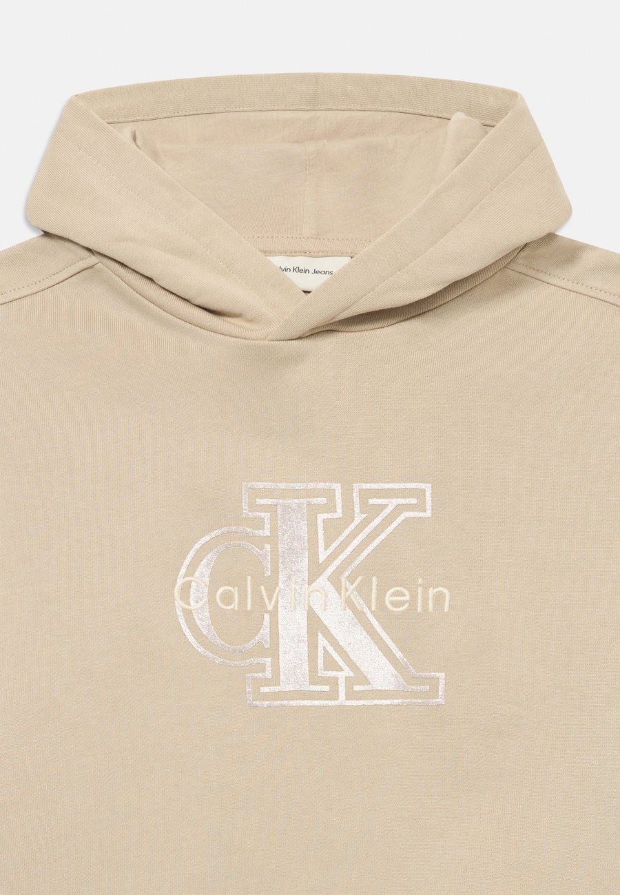 Худи Calvin Klein Jeans MONOLOGO HOODIE, Ancient Marble/Beige — фото 3