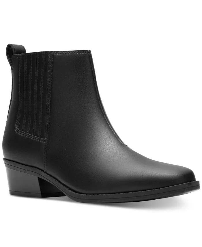 Коллекция Women's Danyelle Skip Block Heel Booties Clarks, черный