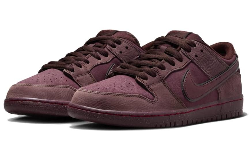 Мужские кроссовки для скейтбординга Nike Dunk SB Low, Бургундия — фото 3