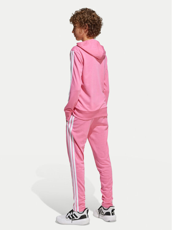 Спортивный костюм regular fit Seasonal Essentials Tiberio 3-Stripes French Terry JI6037 Adidas, розовый — фото 4