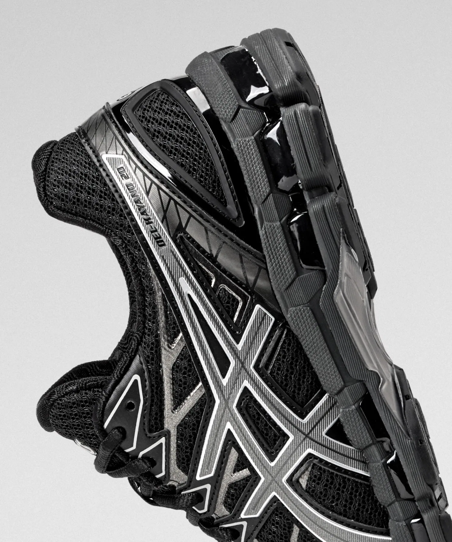 Унисекс кроссовки для бега GEL-KAYANO 20 ASICS чёрные — фото 2