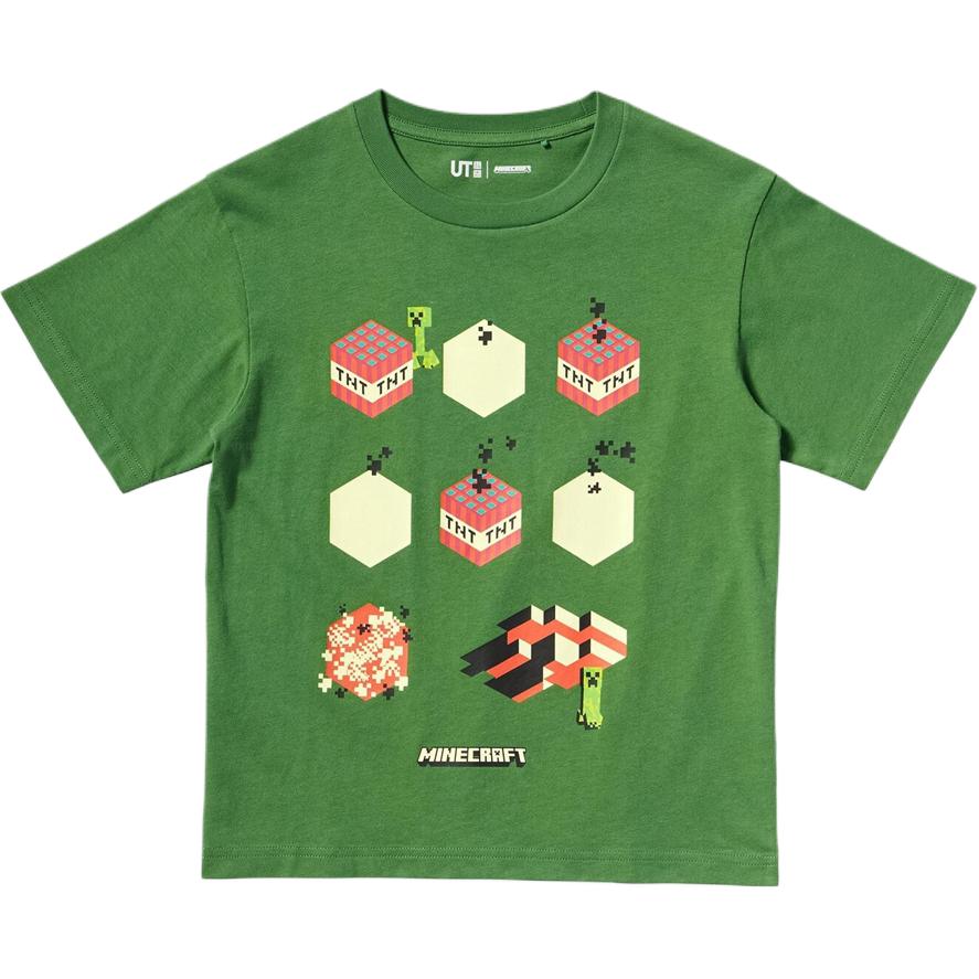 

Футболка Minecraft для детей 3-7 лет UNIQLO, зеленый