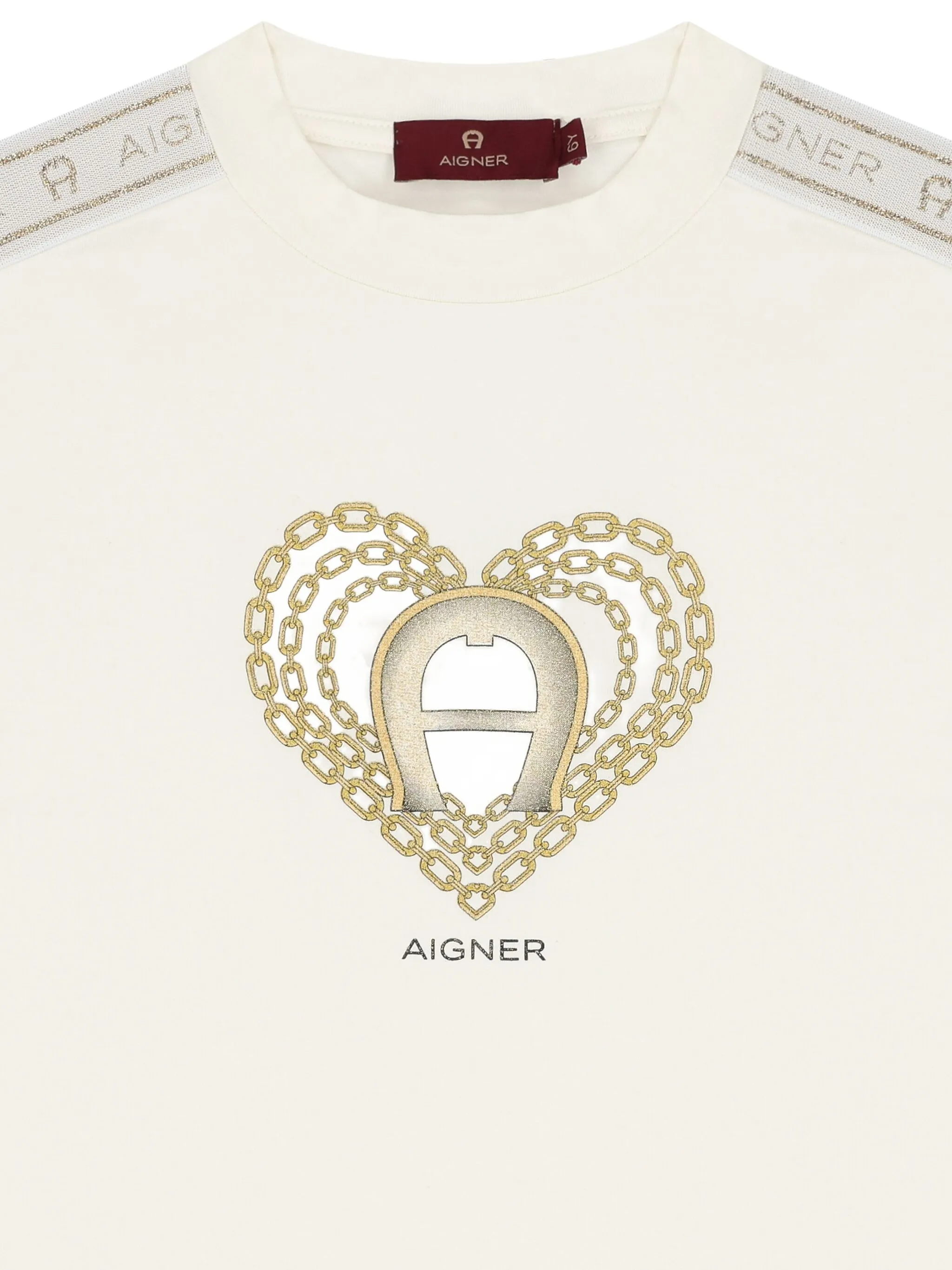 Футболка с графичным принтом Aigner Kids, белый — фото 3
