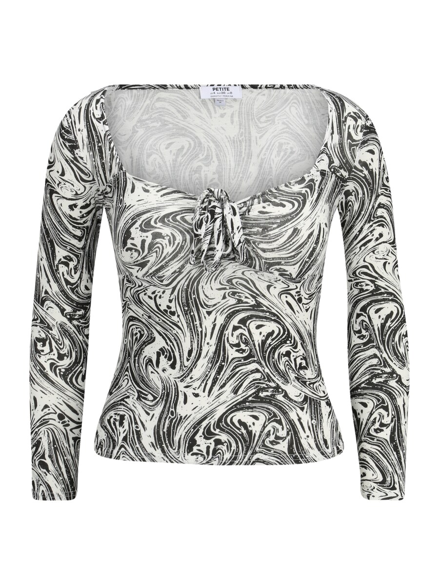 

Рубашка Dorothy Perkins Petite, черный/белый