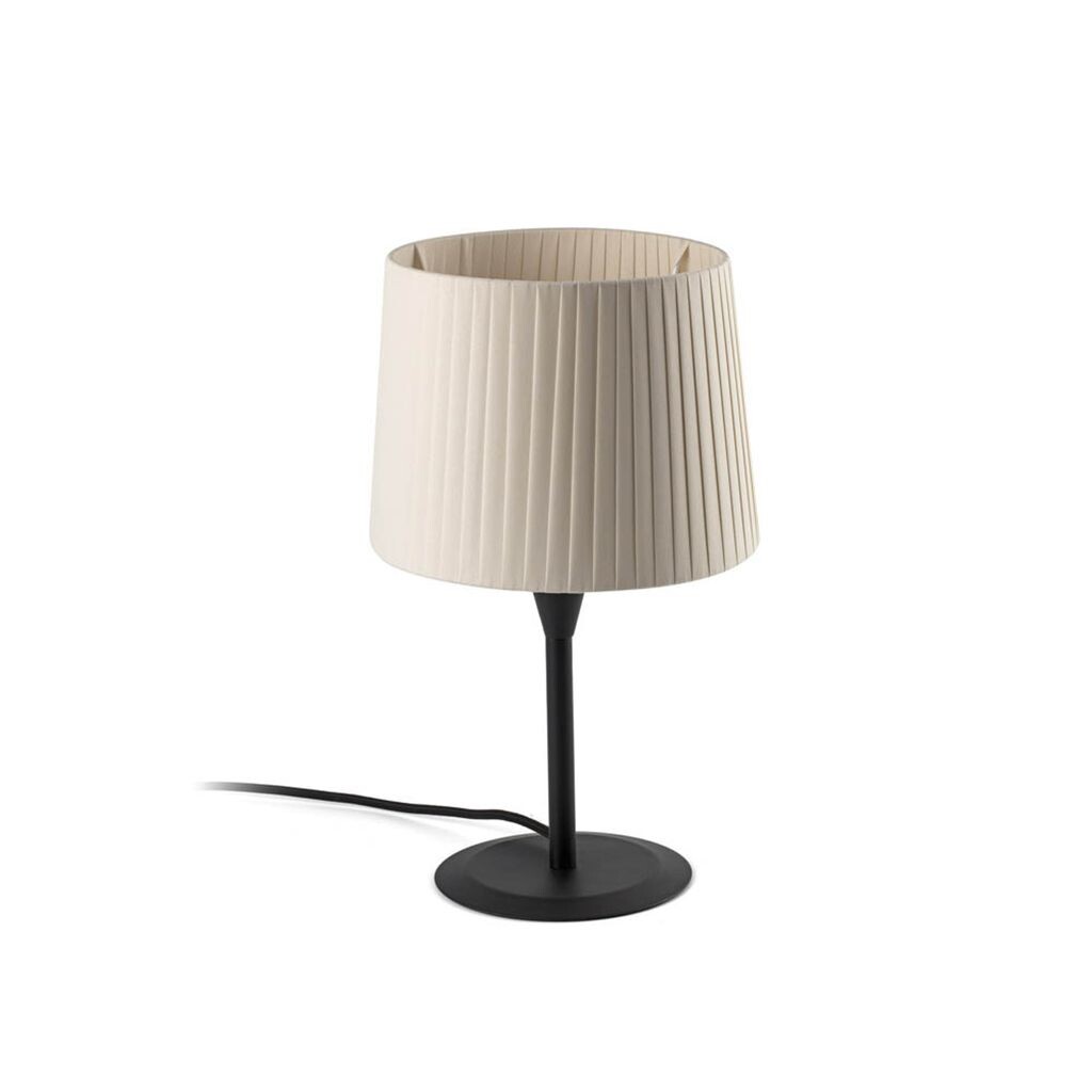 

Настольная лампа Faro Samba Black E27 Ø215*160*Ø190 Бежевое ребро, черный