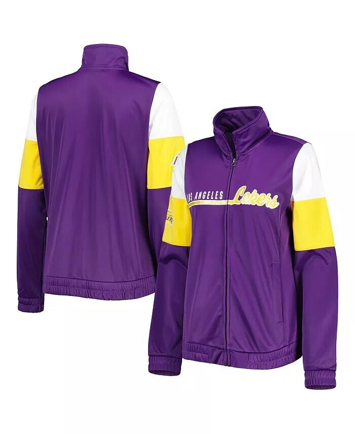 

Женская спортивная куртка с молнией во всю длину Los Angeles Lakers Change Up фиолетового цвета G-Iii 4Her By Carl Banks
