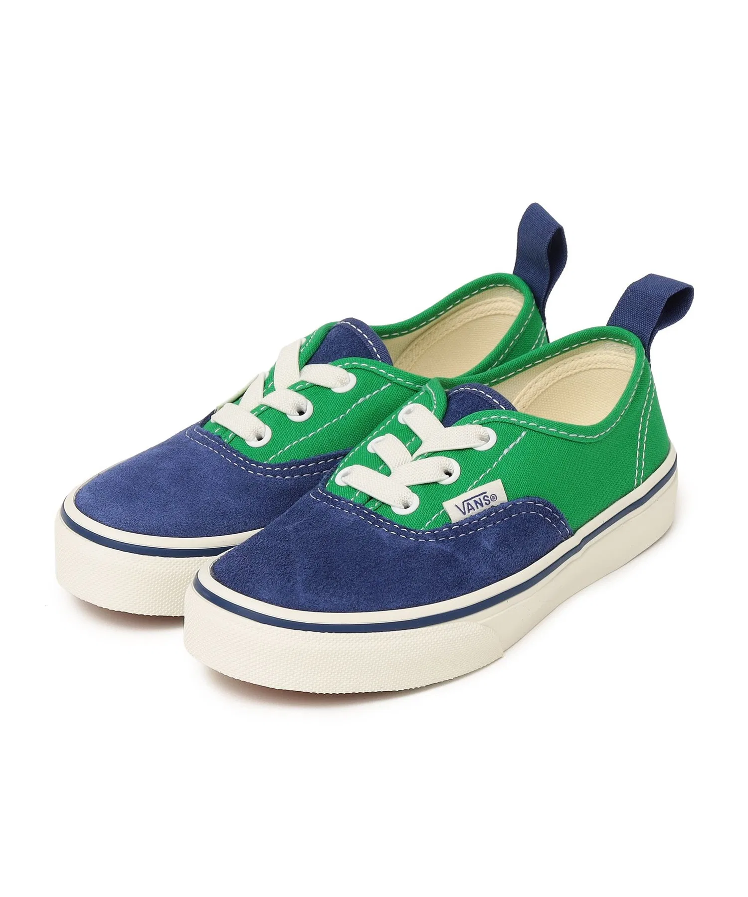 Детские кроссовки VANS Authentic Elastic Lace синие — фото 3