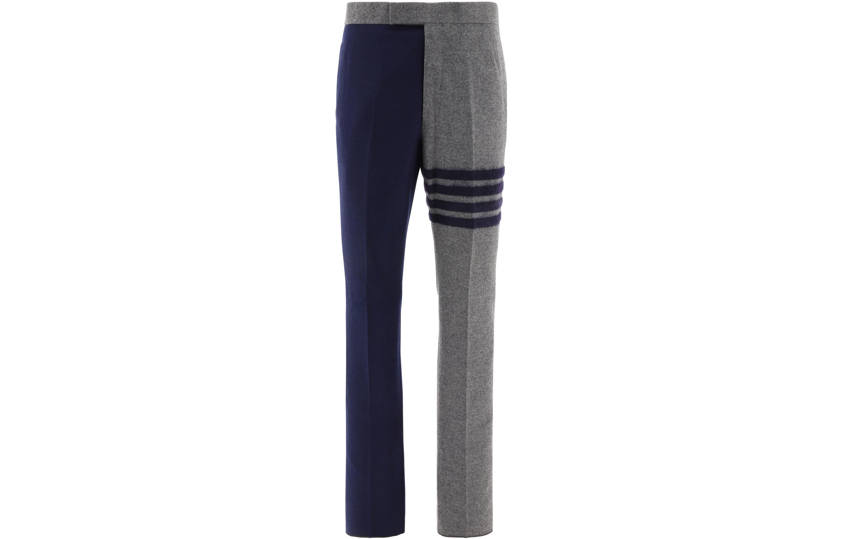 

Повседневные брюки мужские синие THOM BROWNE