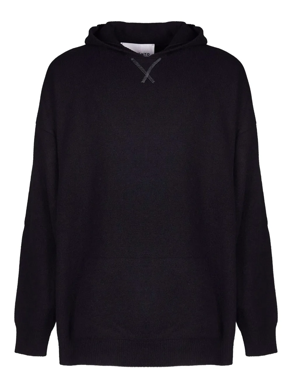 

Вязаное худи из шерсти Amaranto, черный