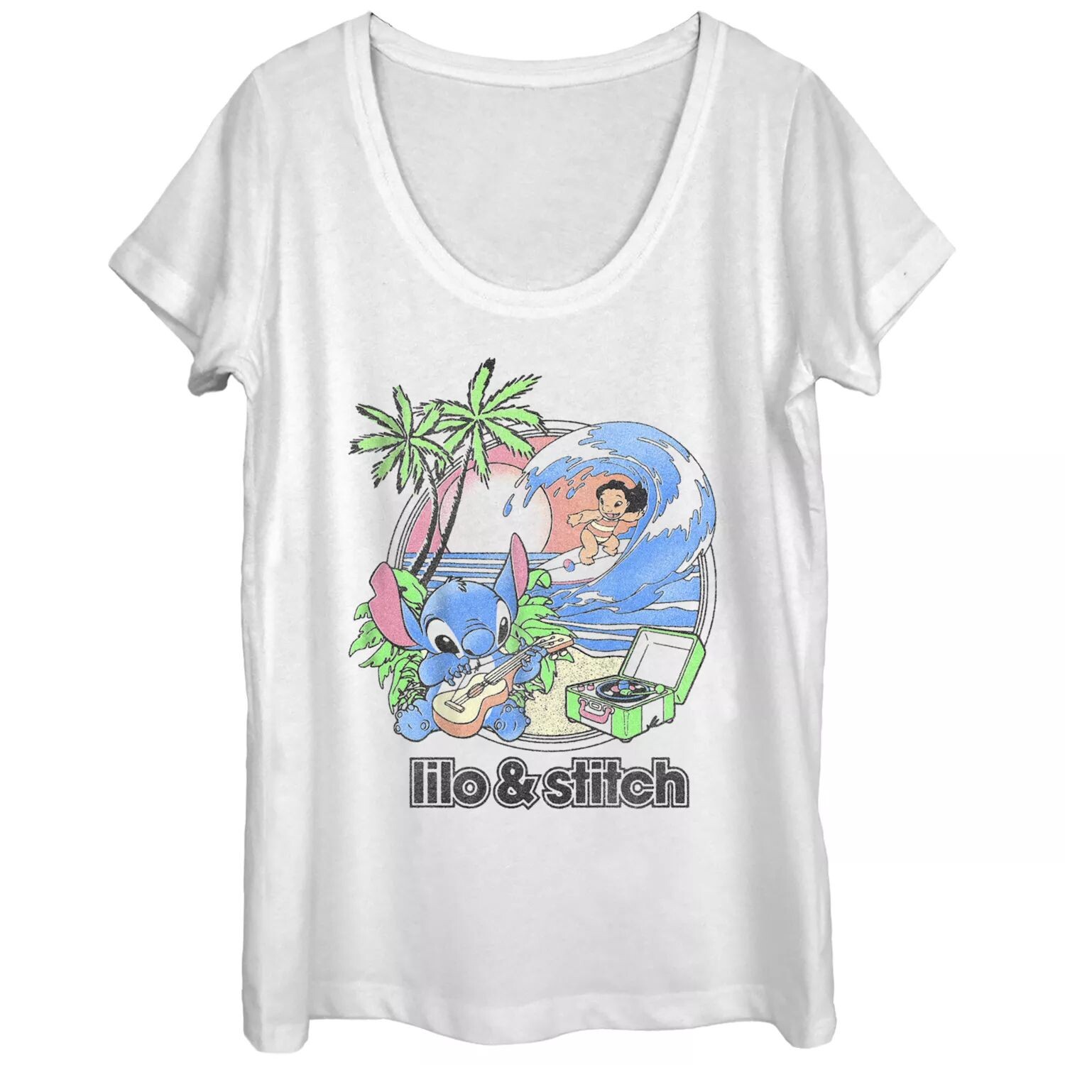 

Пляжная футболка-дуэт Disney's Junior's Lilo & Stitch Licensed Character