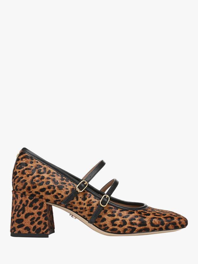Кожаные туфли Sarah Mary Jane Sam Edelman, Tan/Multi