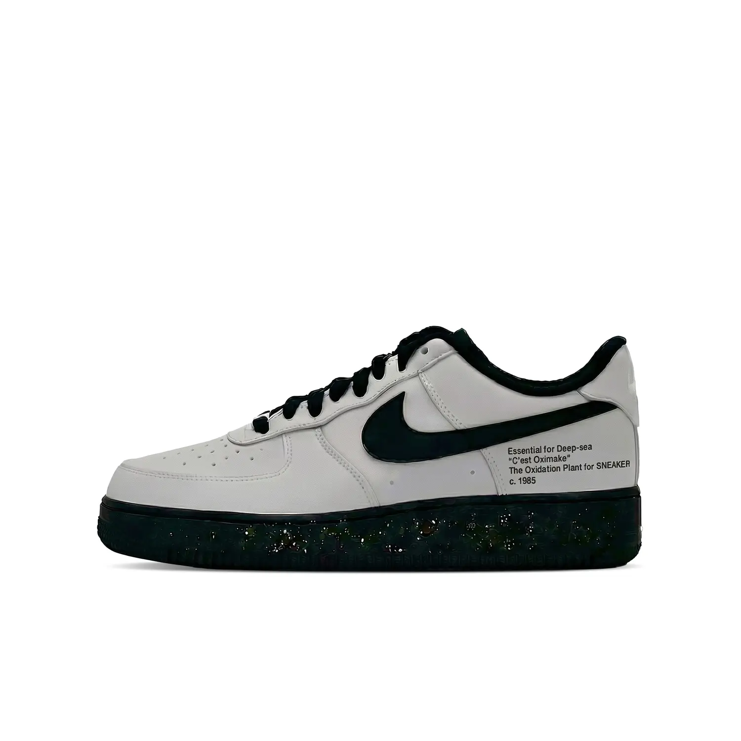 

Nike Кроссовки Air Force 1 Abrasion Resistant Height Increasing Low top Skateboard Shoes Unisex Black Gray