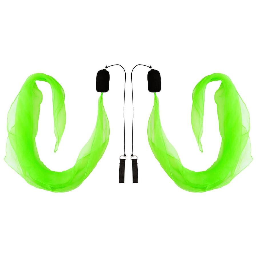 

DIABOLO FREIZEITSPORT Soft-Poi 40x40 см (ультрафиолетовый зеленый) - спиральные пои для детей с шарфом меньшего размера