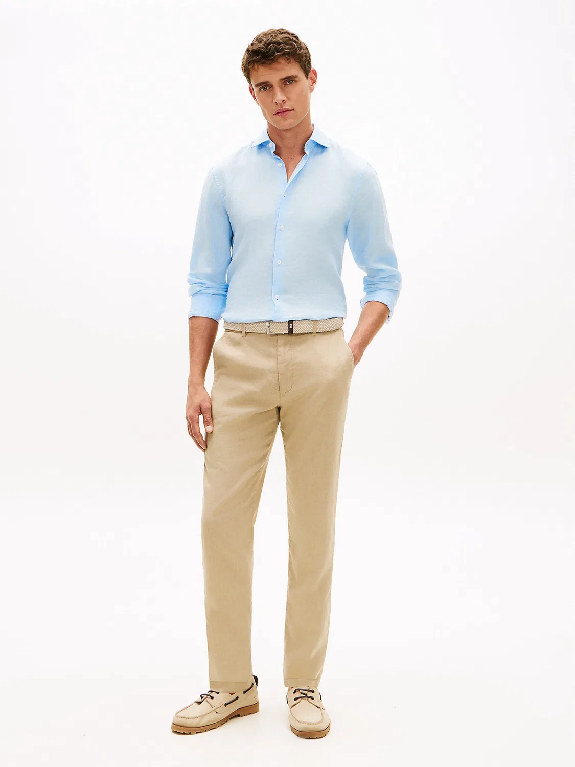 Деловая рубашка приталенного кроя 'Нью-Йорк' Tommy Hilfiger, Light Blue — фото 4