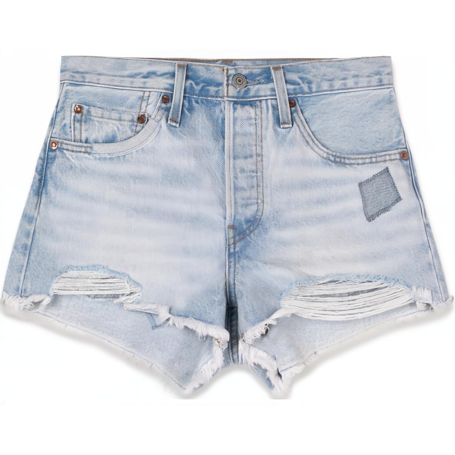 

Levis Джинсовые шорты Levi's женские, светло-голубые, моющиеся