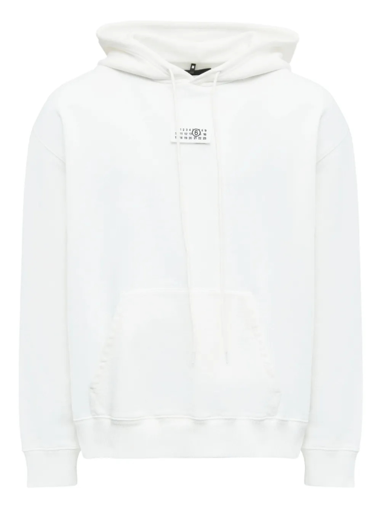 

MM6 Maison Margiela худи с карманом спереди, белый