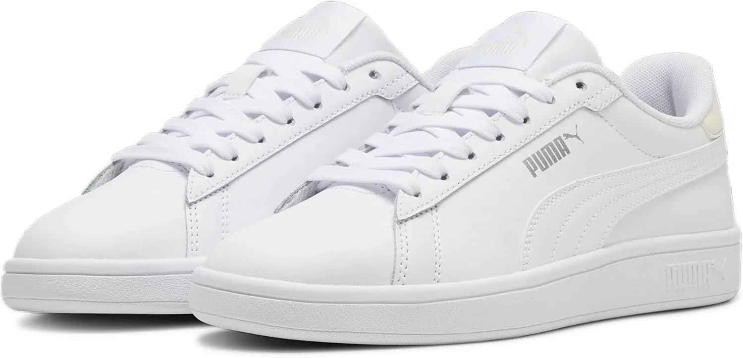 Кроссовки PUMA Unisex Smash 3.0 L, Puma White Rosebay Puma Silver — фото 2