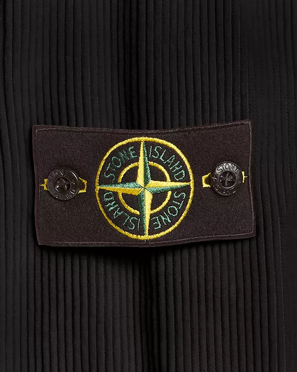 Вельветовая рубашка на кнопках Stone Island, черный — фото 4