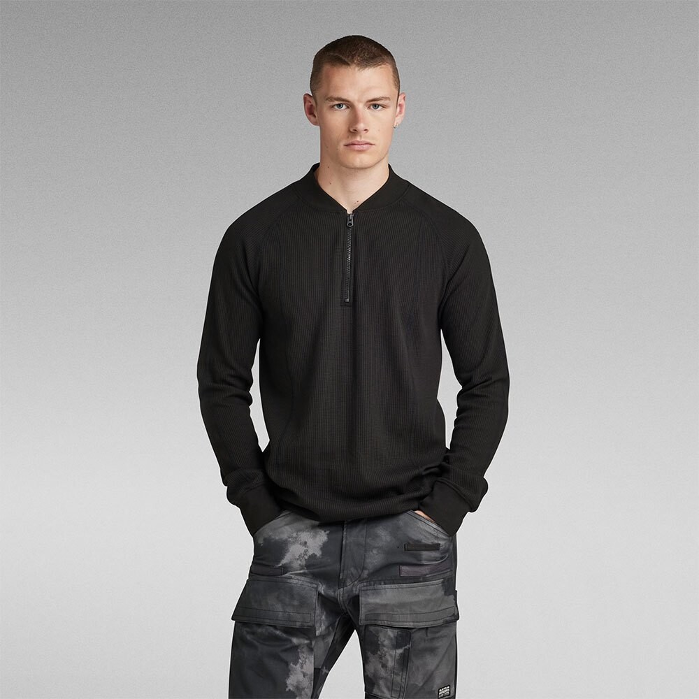 

Толстовка G-Star Jirgi Half Tweeter Half Zip, черный