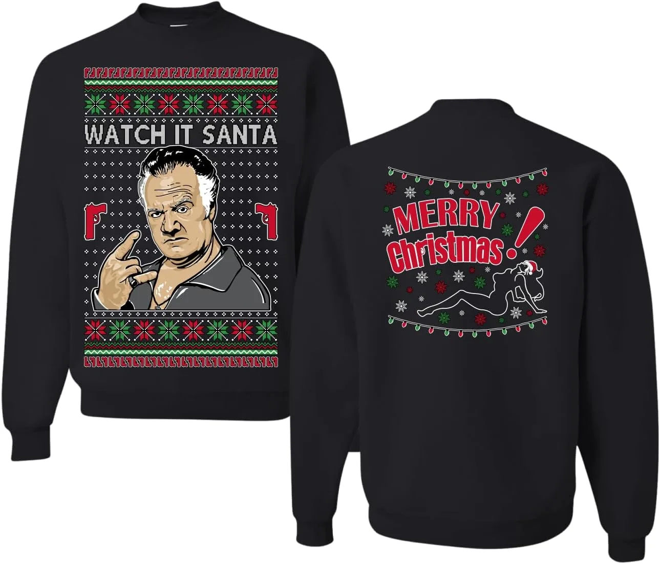 

Свитшот с принтом Wild Bobby Watch It Santa