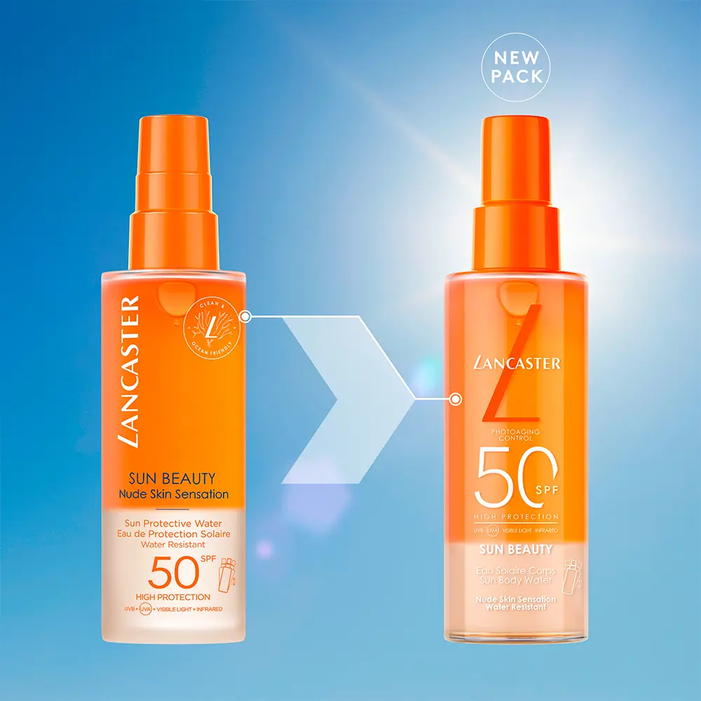 Солнцезащитный крем Sun beauty agua solar corporal spf50 Lancaster, 100 мл. — фото 3