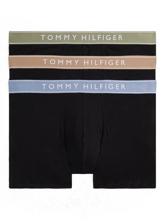 

Трусы с логотипом на поясе Tommy Hilfiger, Pack of 3, Black/Multi