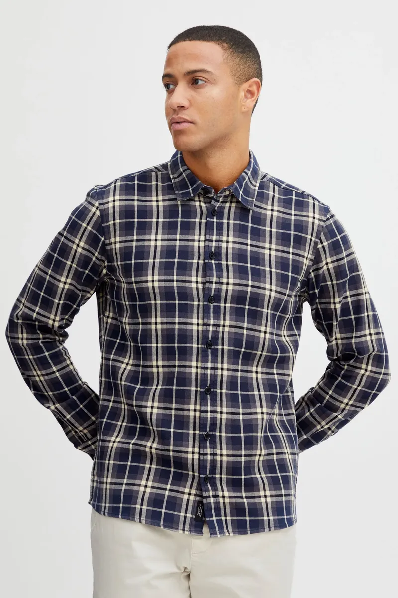 

Рубашка с длинными рукавами из смесового материала "BLEND BHShirt", цвет Dress Blues