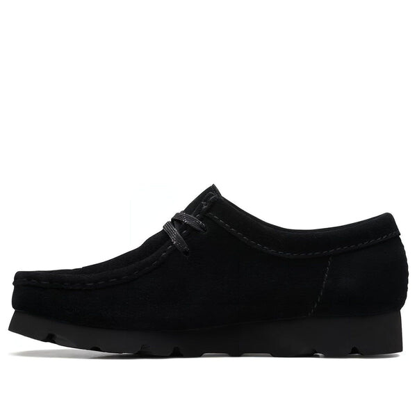 Кроссовки wallabee gore-tex 'black suede' Clarks, черный
