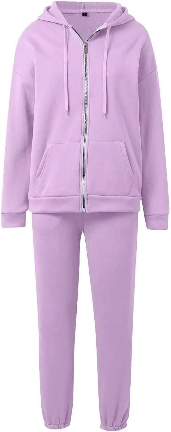 Женский спортивный костюм из худи и брюк, Dark Purple — фото 3