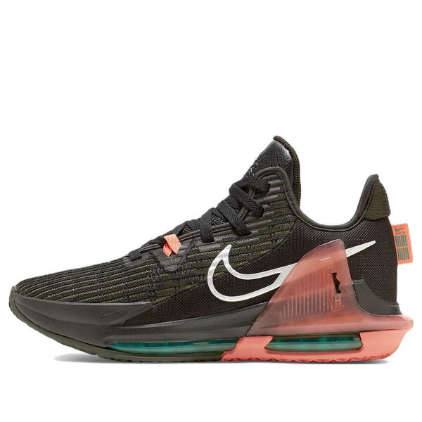 

Кроссовки Nike LeBron Witness 6 EP 'Black Green Pink', черный