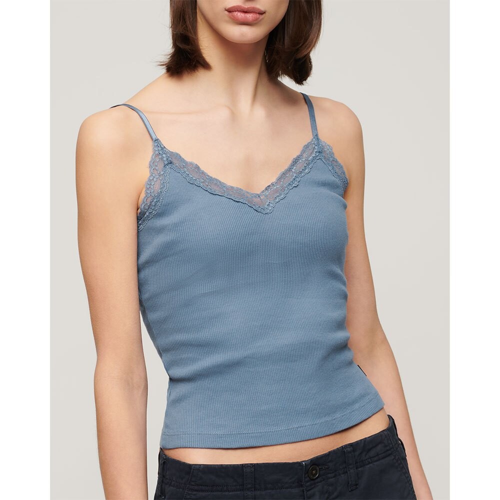 

Блуза Superdry Essential Lace Trim, синий
