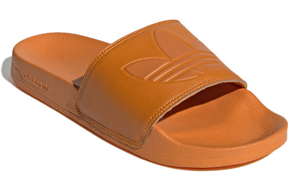 Тапочки originals adilette lite stylish cozy sports slippers orange Adidas, оранжевый — фото 3