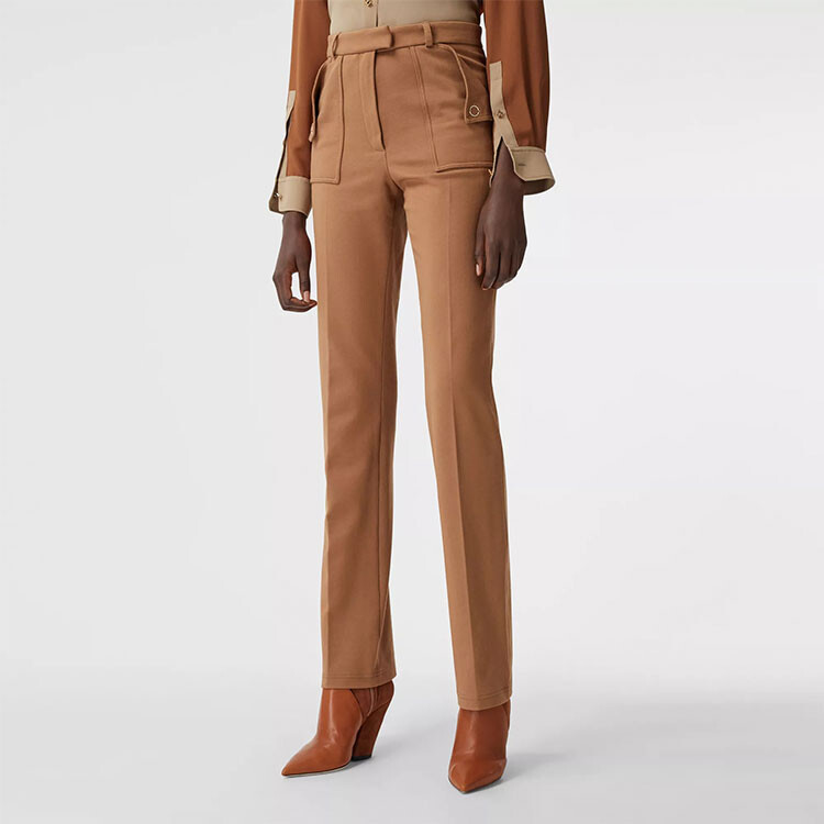 Брюки Burberry женские, коричневый — фото 3