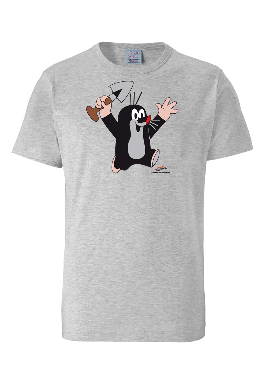 

Классическая футболка LOGOSHIRT Shirt Der kleine Maulwurf, пятнистый серый