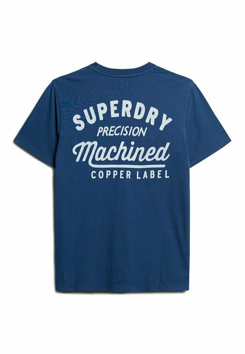 

Футболка с принтом COPPER LABEL CHEST GRAPHIC Superdry, синий