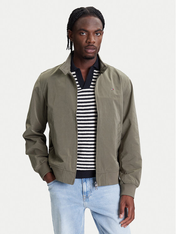 

Куртка-Бомбер стандартный крой Harrington MW0MW39637 Tommy Hilfiger, зеленый