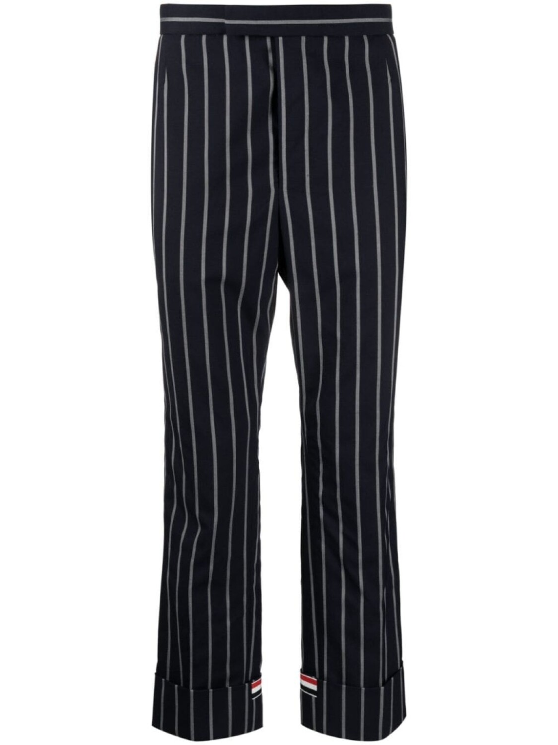 

Thom Browne прямые брюки в полоску, синий