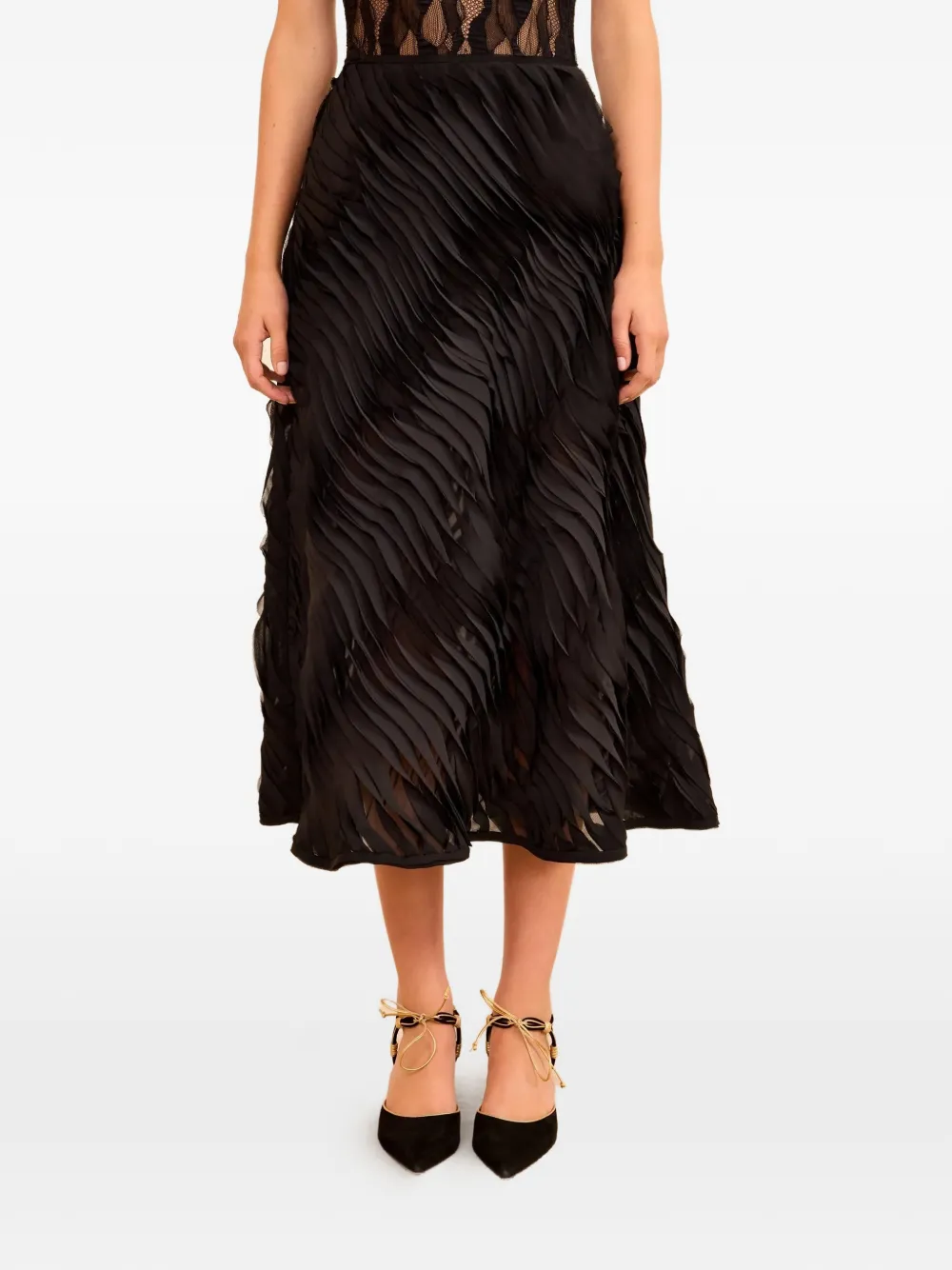 

Миди-юбка Amiko Ulla Johnson, черный