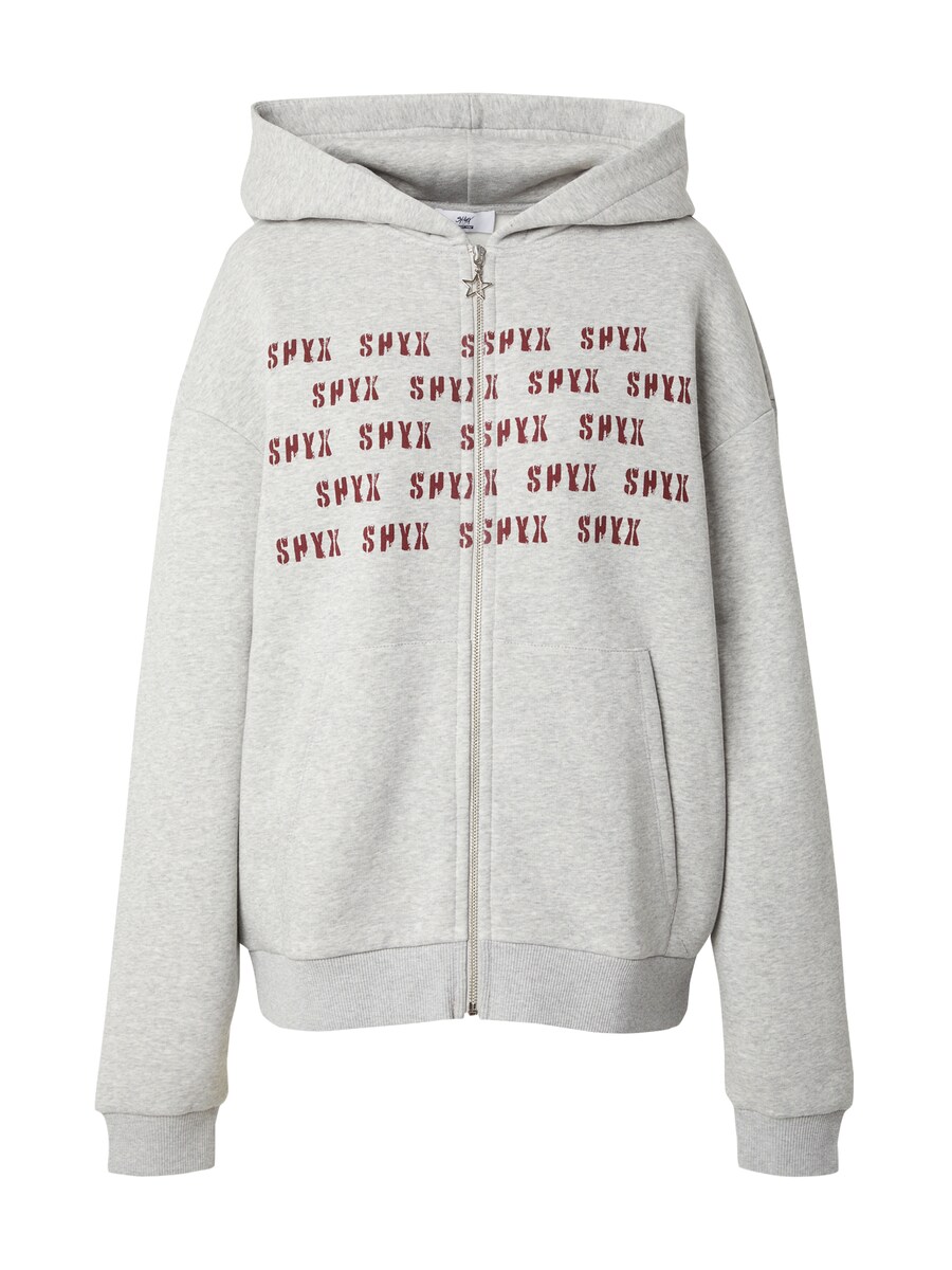 

Худи SHYX Zip-Up Hoodie, цвет mottled grey