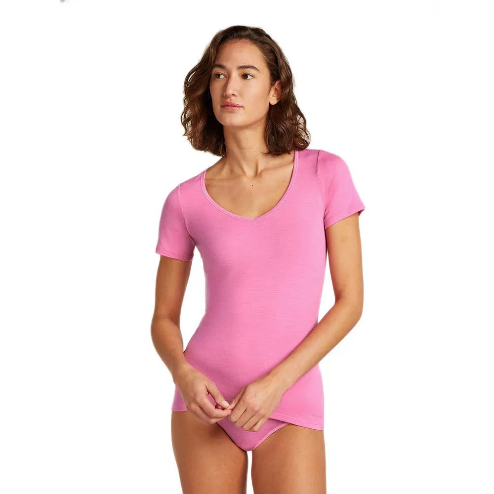 

Базовый слой Icebreaker Merino 150 Siren Sweetheart short sleeve, розовый